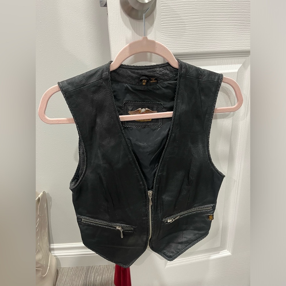 Harley Davidson leather vest